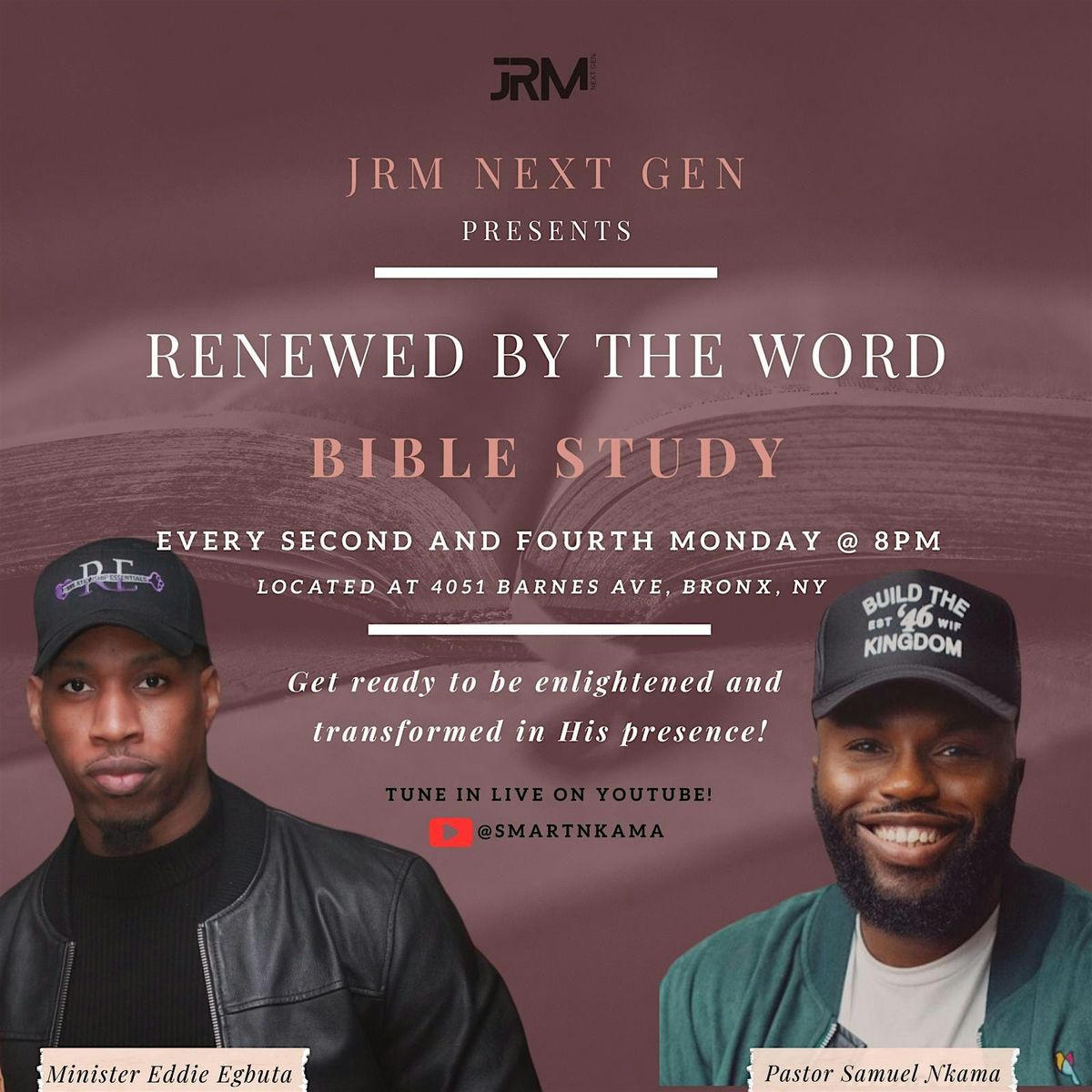 Renewed By The Word Bible Study presented by JRM Next Gen