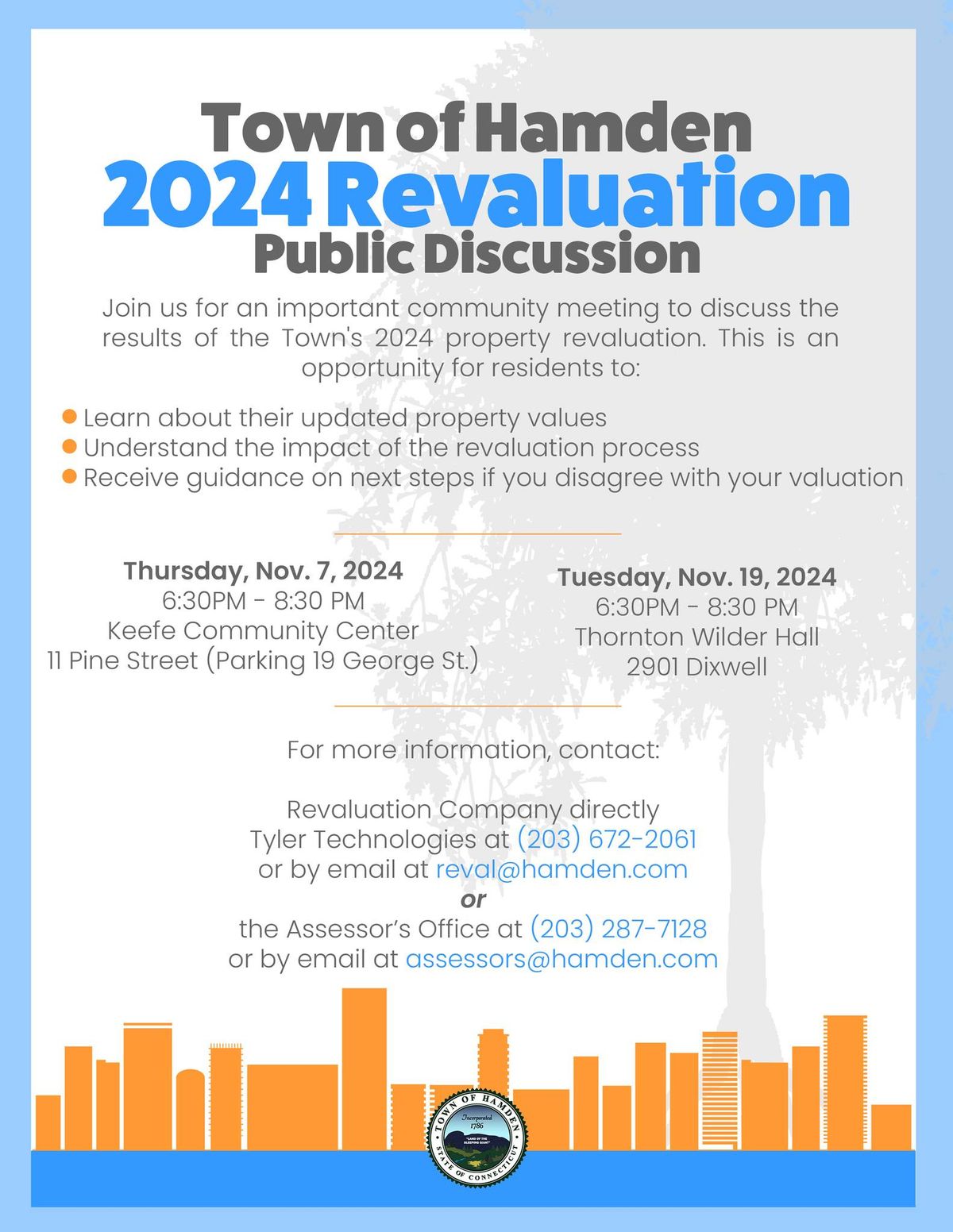 2024 Hamden Revaluation Public Discussion