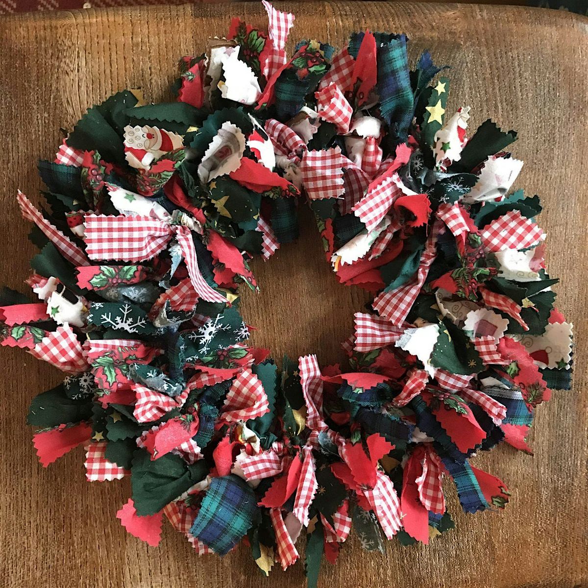 Make a rag Wreath