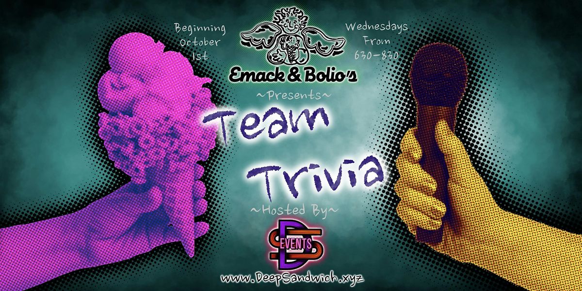 Wednesday Night Team Trivia at Emack & Bolio\u2019s