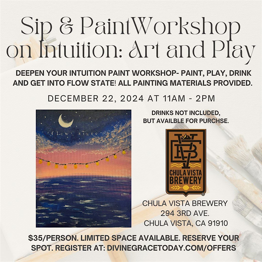 Sip & Paint Workshop on Intuition: Art and Play