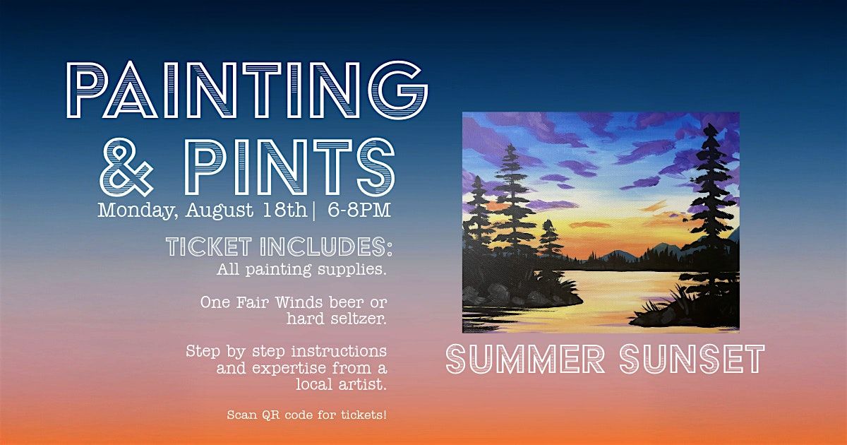 Painting & Pints: Summer Sunset