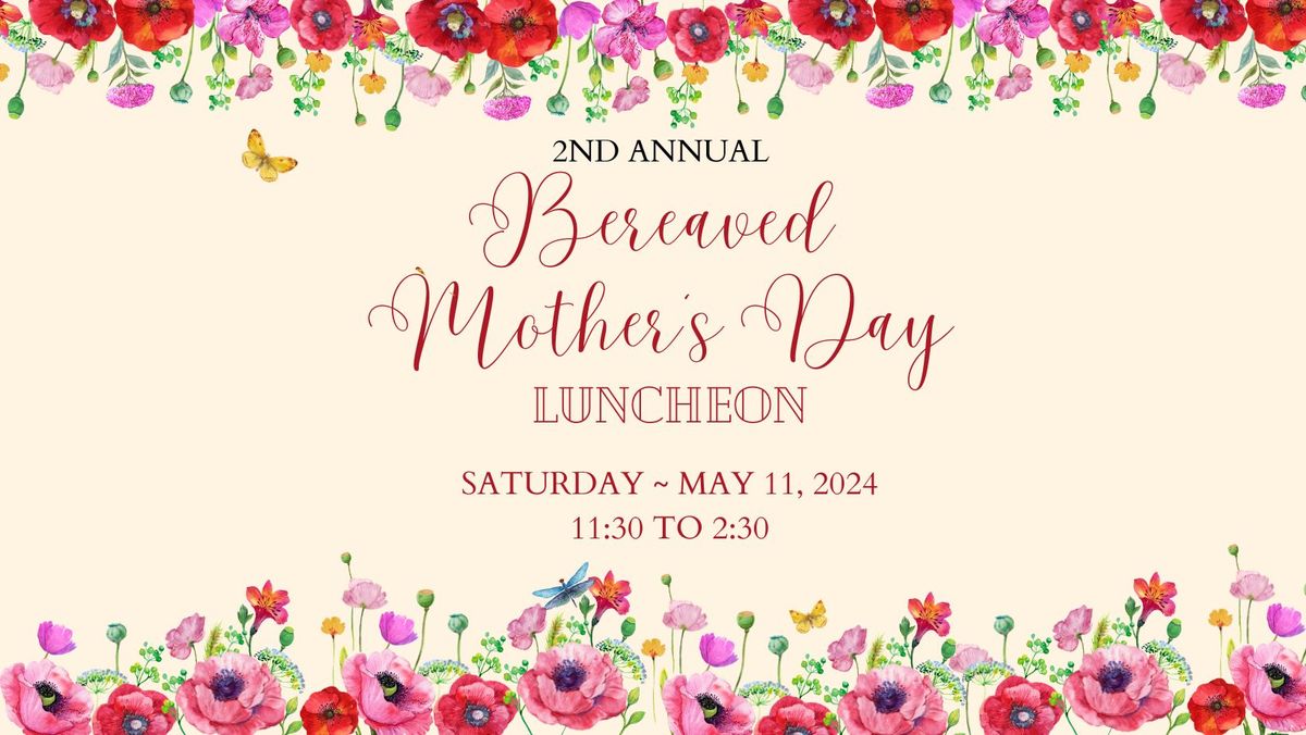 Bereaved Mothers Day Brunch, Pittsburgh Field Club, Fox Chapel, 11 May 2024