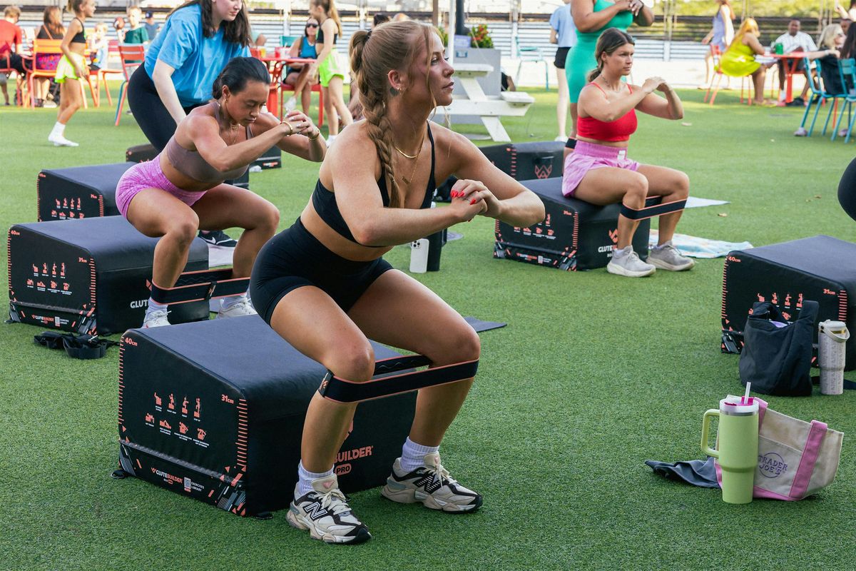 FREE Glute Building workout class on the LAWN at Sparkman Wharf