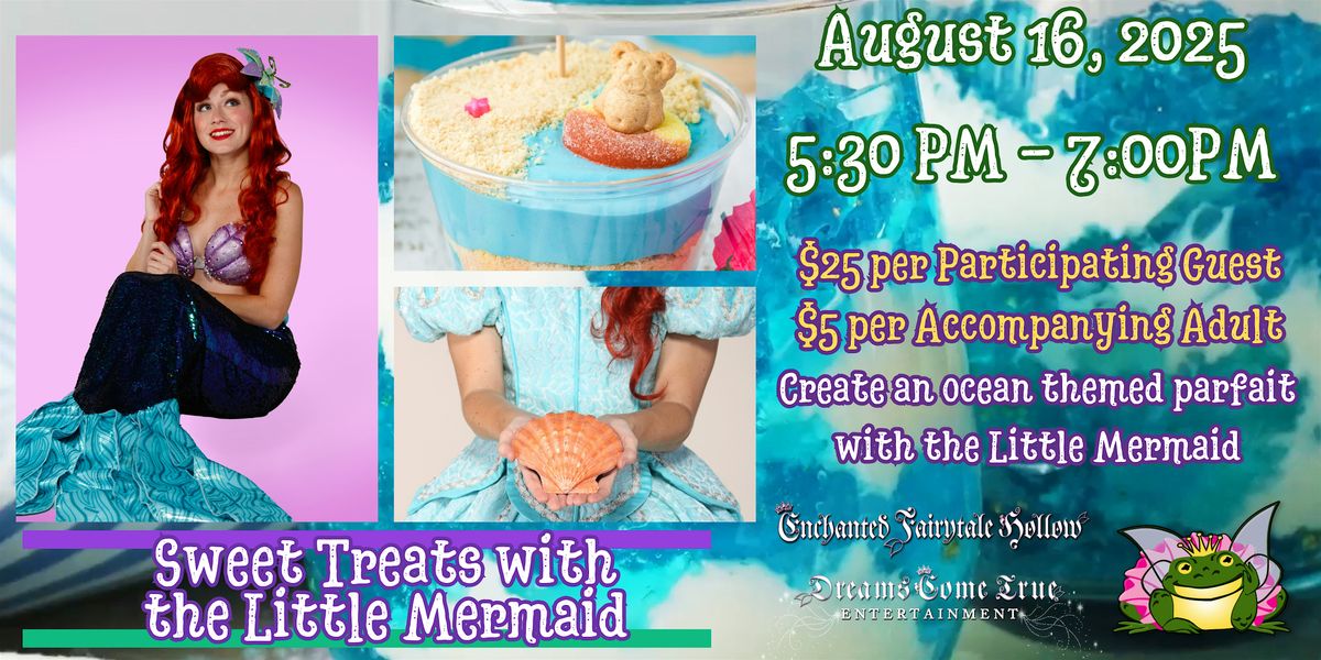 Sweet Treats: Playful Ocean Parfaits with the Little Mermaid
