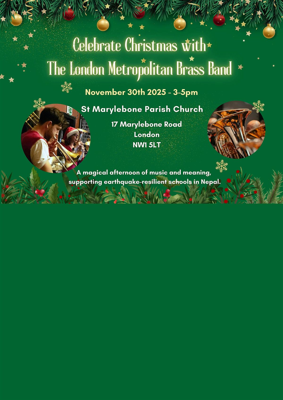 Celebrate Christmas with the London Metropolitan Brass Band