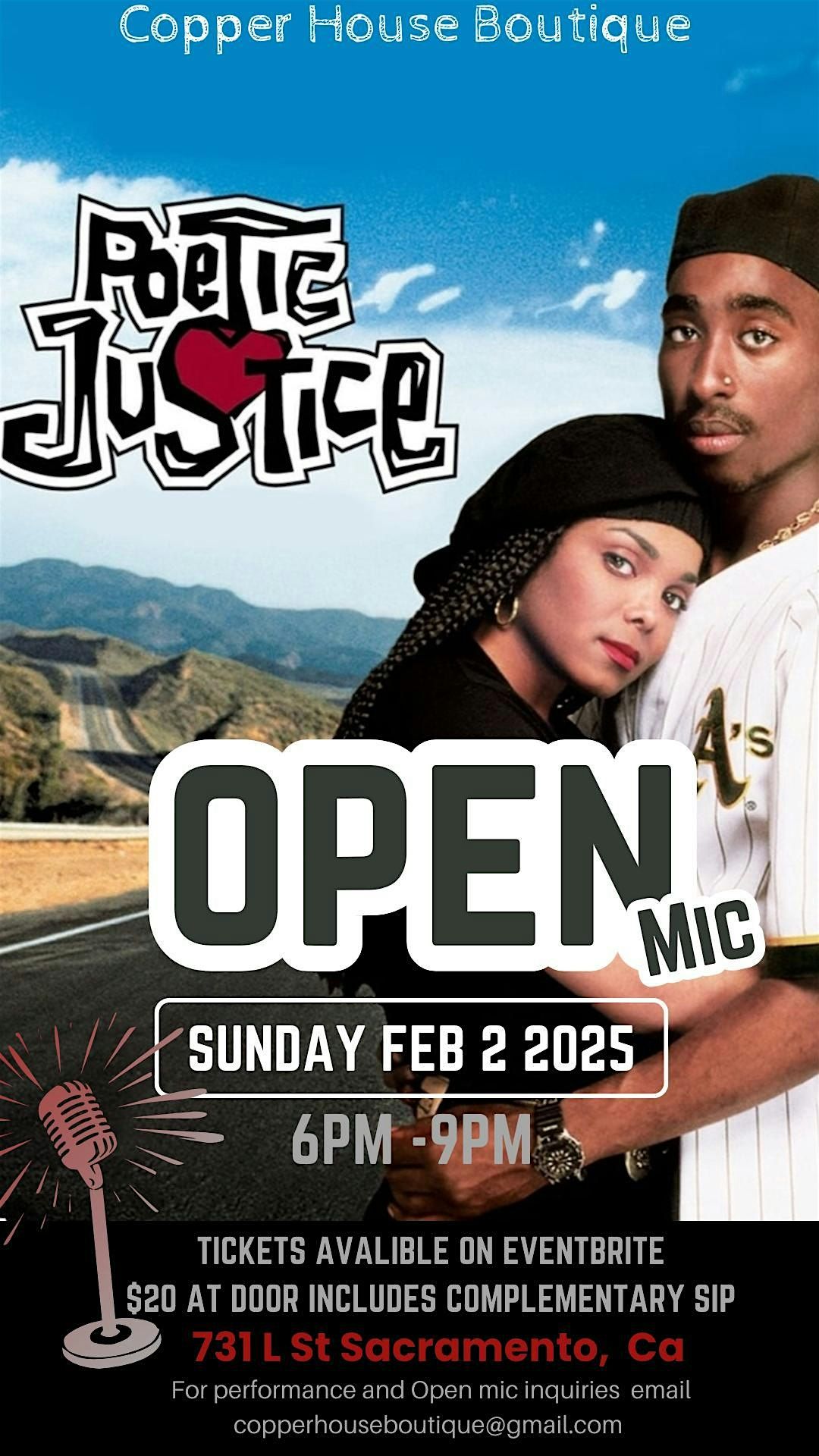 Open Mic Soulful Sunday's Poetic Justice