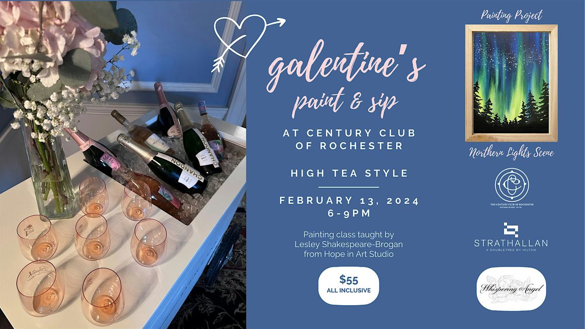 Galentine's Paint & Sip Celebration at Century Club of Rochester