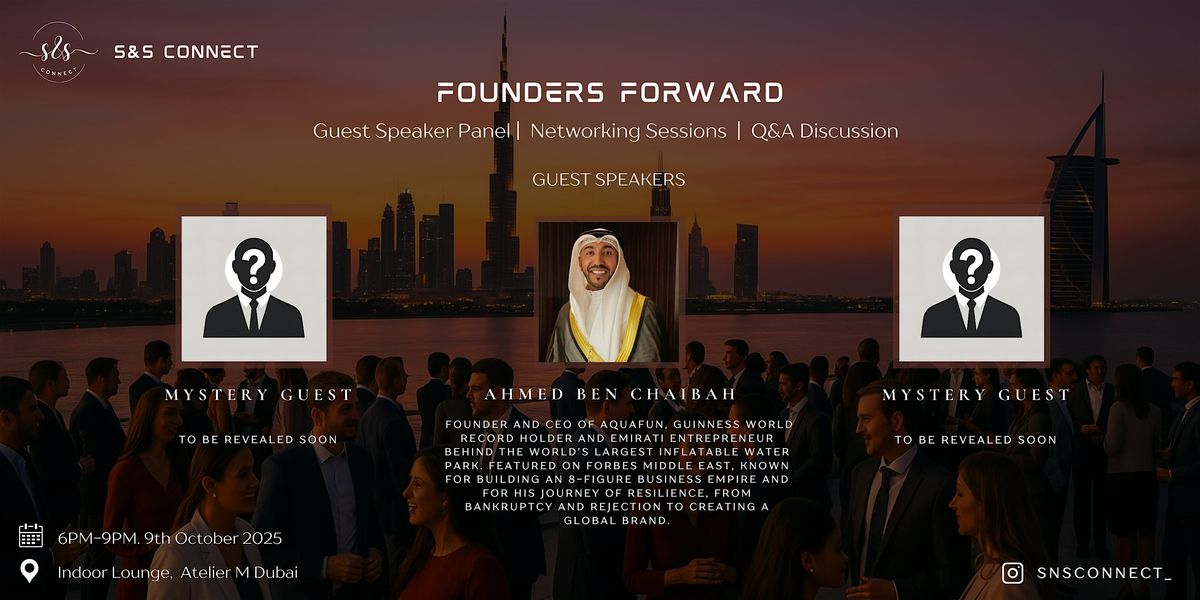 Founders Forward - Exclusive Networking Event with Guest Panel
