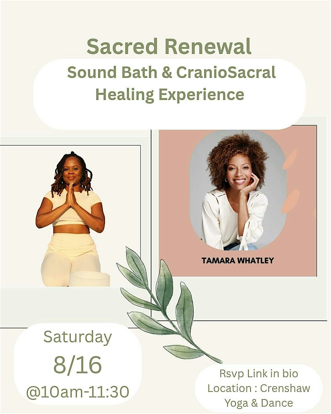 Sacred Renewal~ Sound Bath & CranioSacral Healing Expeience