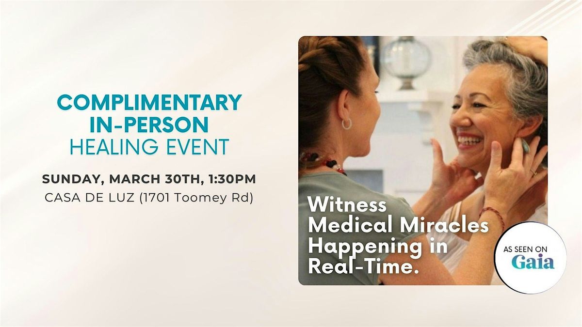 Complimentary In-Person Healing Event