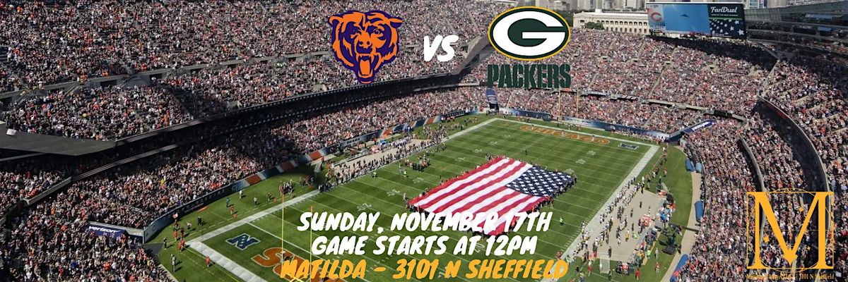 Watch the Green Bay Packers vs the Chicago Bears in this NFC North Clash!