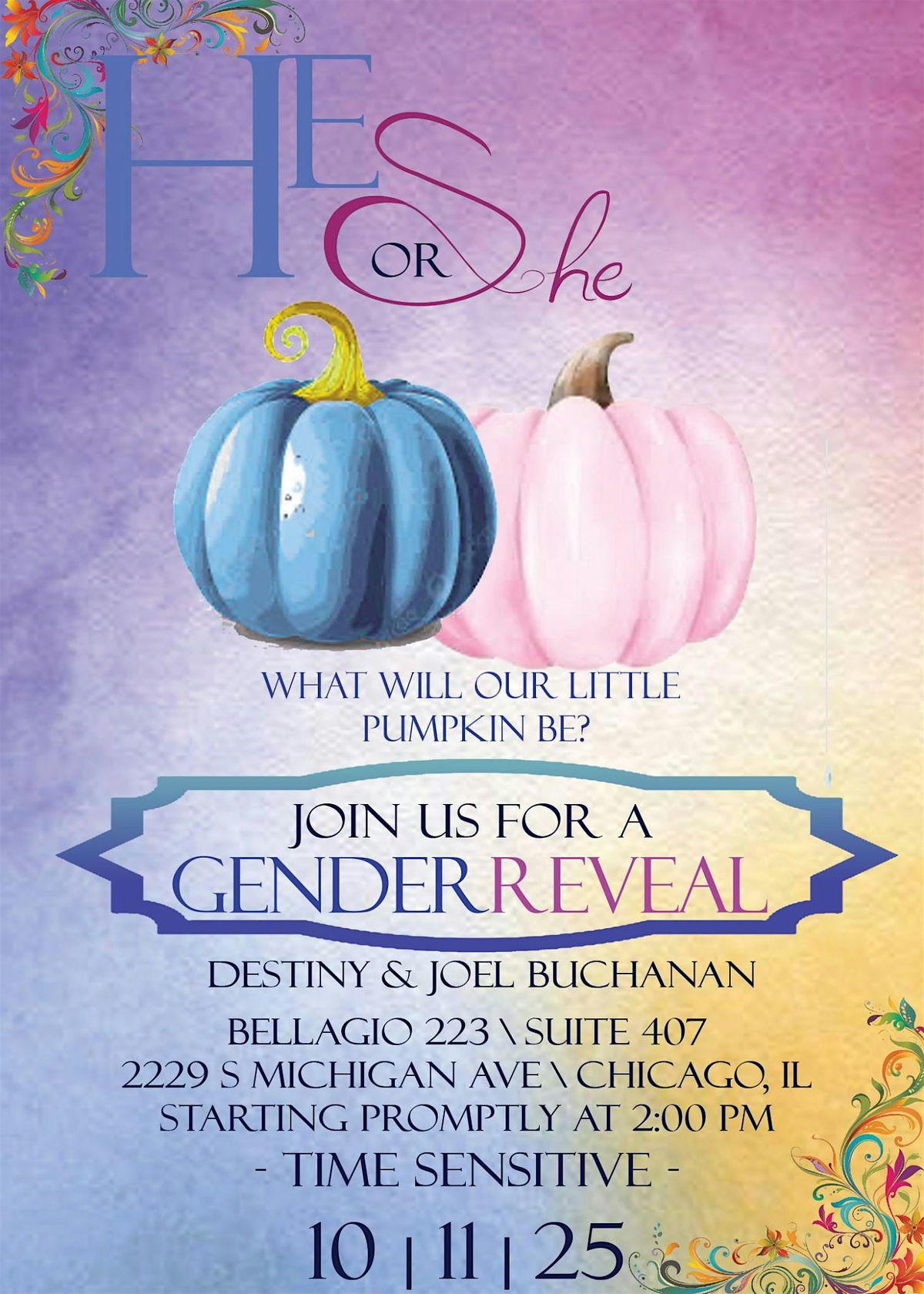 \u201cHe or She? What Will Our Little Pumpkin Be\u201d