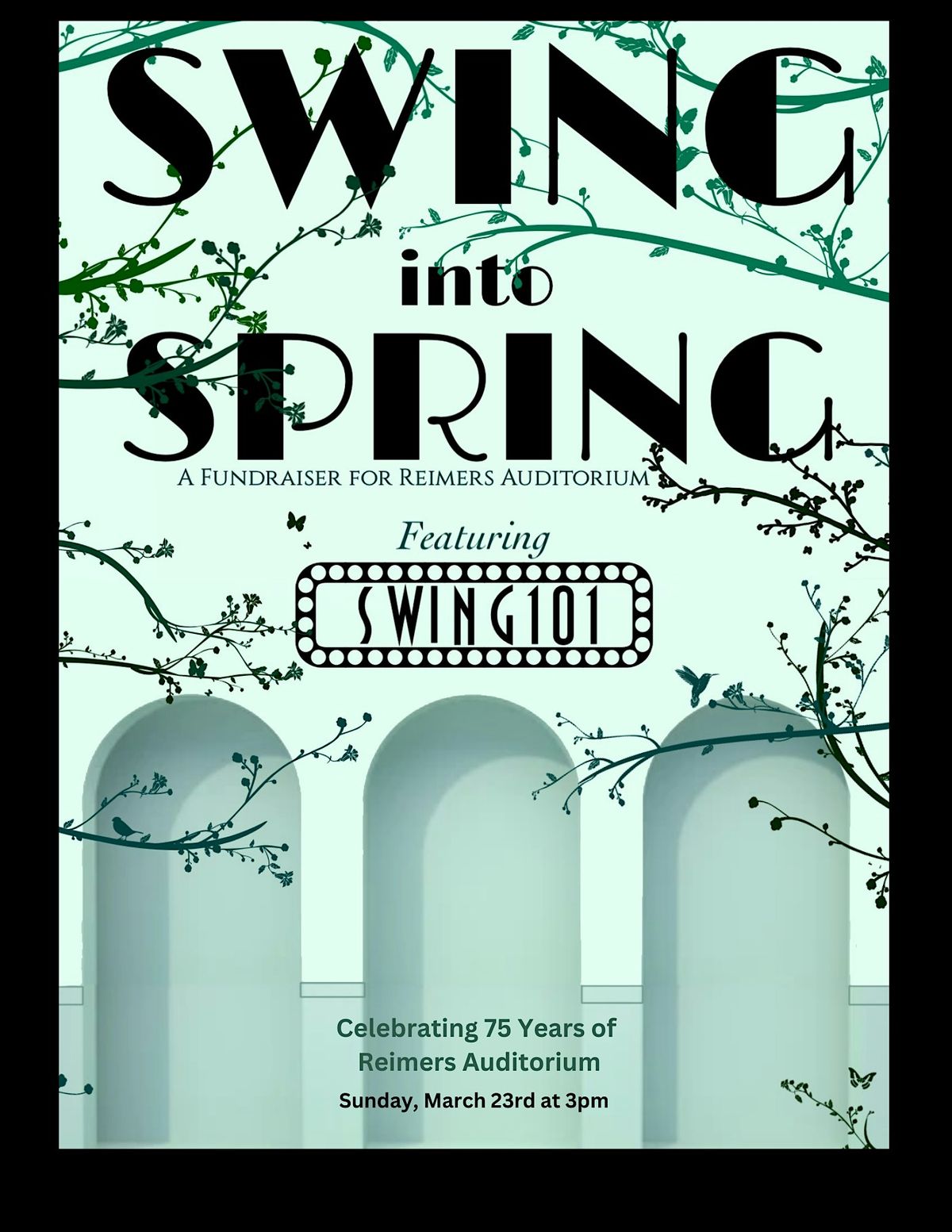 Swing into Spring: a Fundraiser for Reimers Auditorium featuring Swing 101