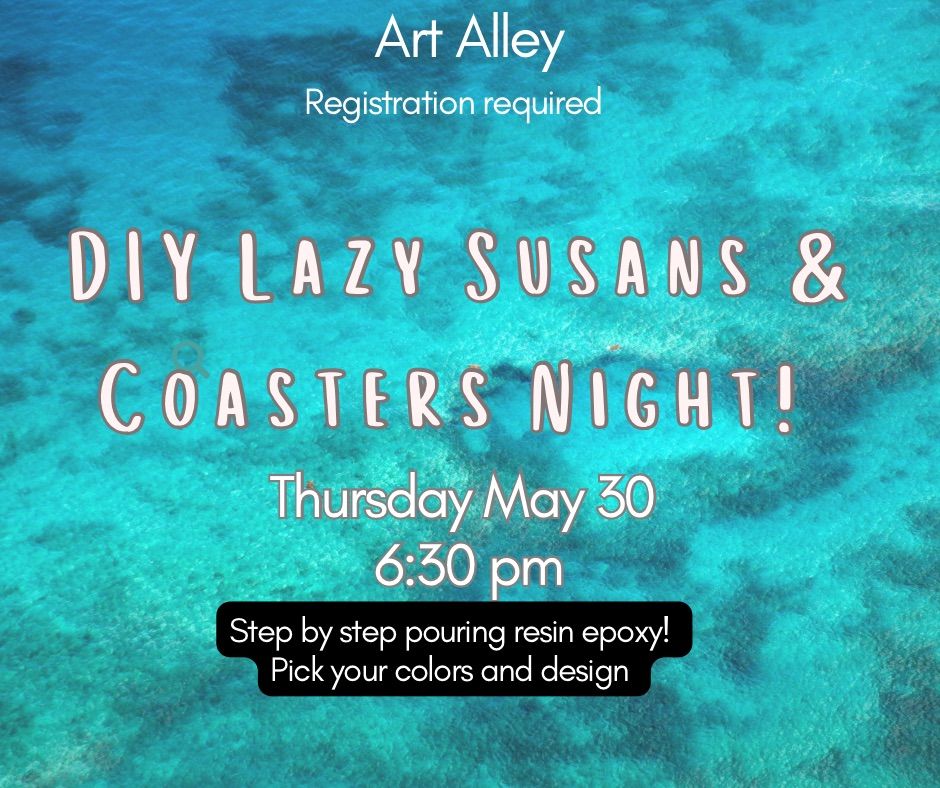 DIY Resin Lazy Susan\u2019s & Coasters 