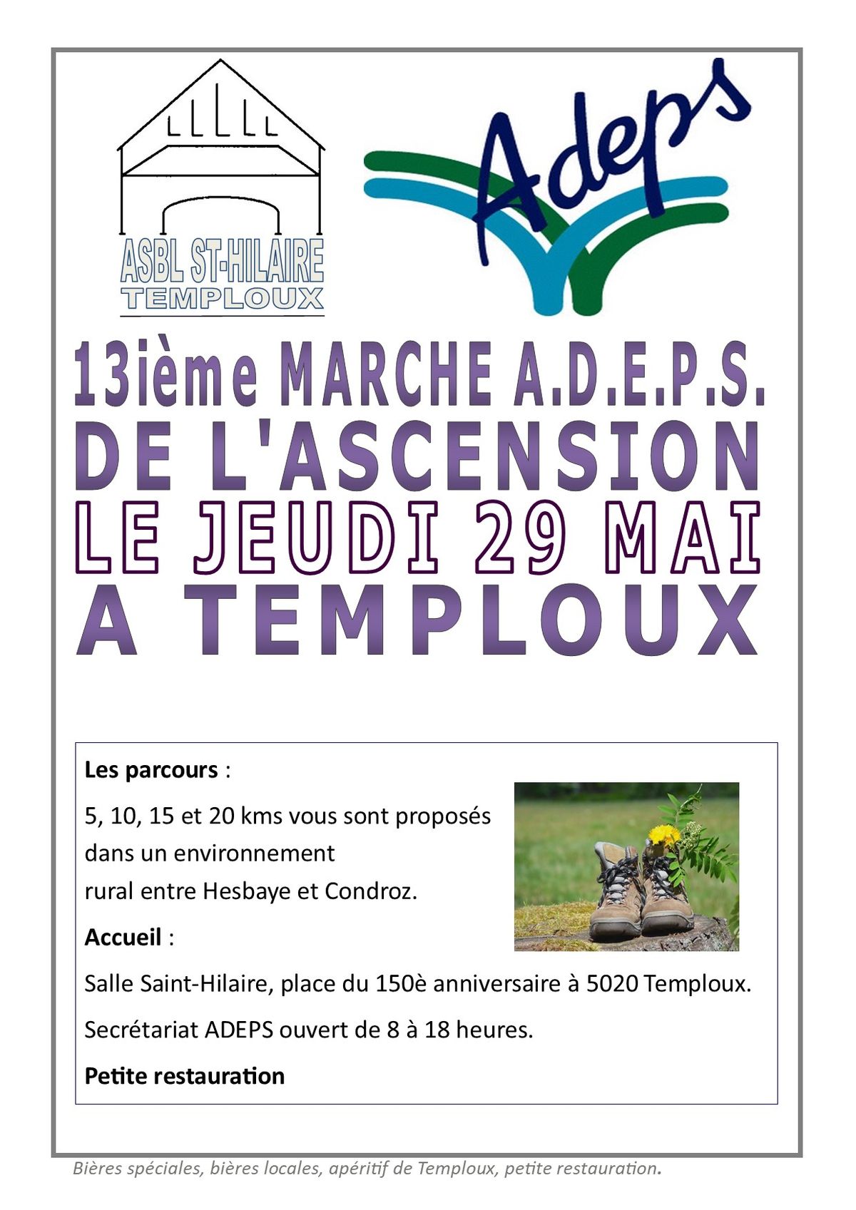 Marche Adeps de l'Ascension \u00e0 Temploux