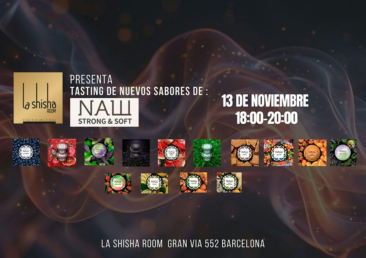 Prueba los nuevos sabores de SHISHA de la marca NASH en LA SHISHA ROOM.