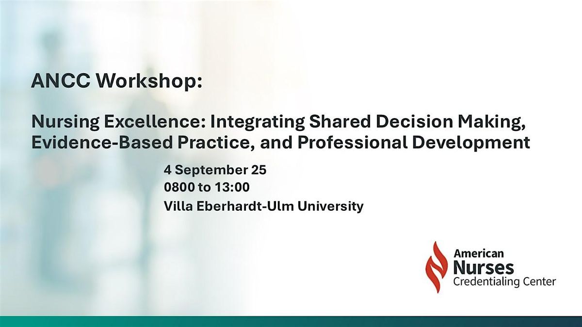 American Nurses Credentialing Center Nursing Excellence Workshop