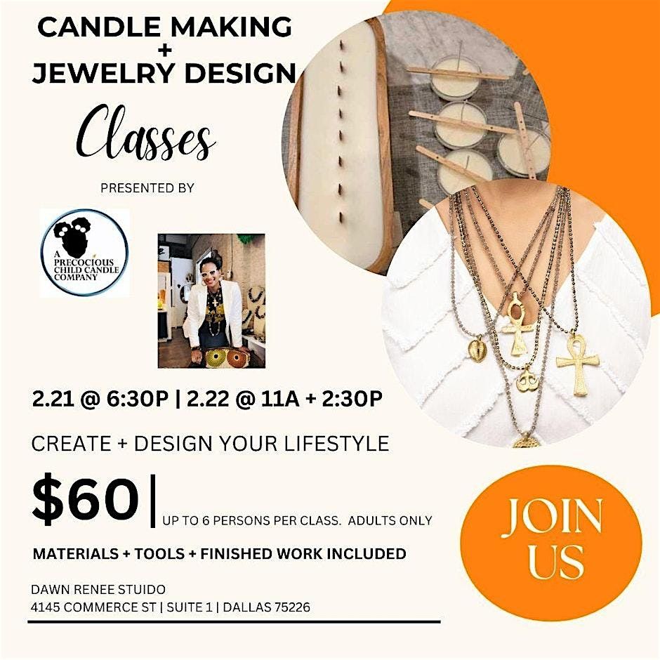 Copy of Candle Making & Jewerly Design Classes