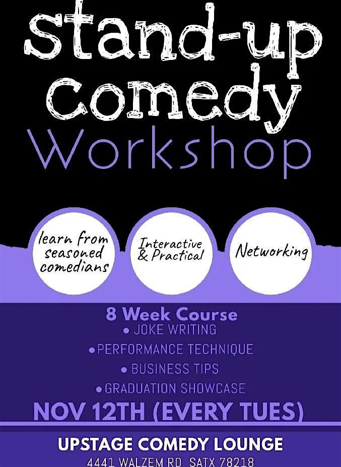 8-Week Stand-Up Comedy Workshop | Starting Nov 12th