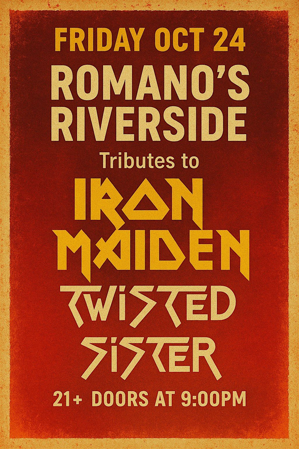 Tributes to IRON MAIDEN & TWISTED SISTER!