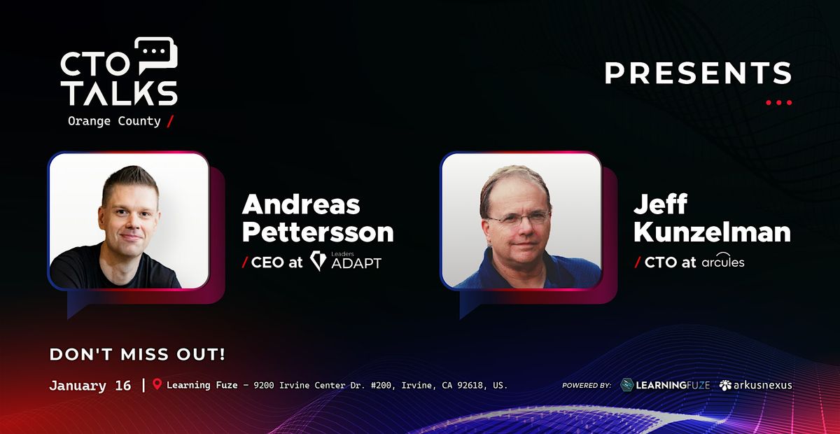 OC CTO Talks | Andreas P. CEO at Leaders ADAPT & Jeff K. CTO at arcules