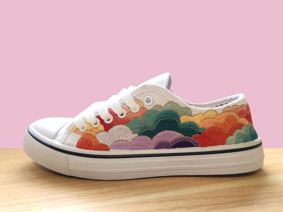 Colorful Clouds Shoe Embroidery Workshop