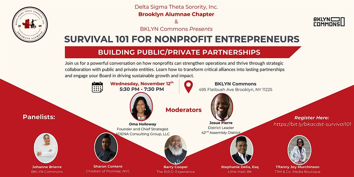 Nonprofit Survival 101: Public\/Private Partnerships