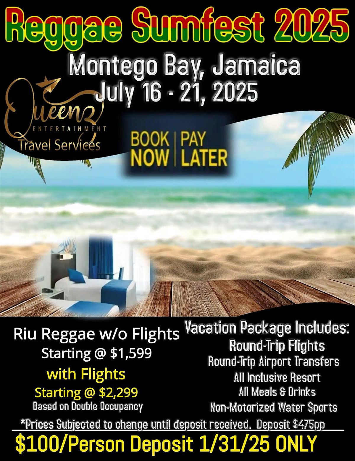 Reggae Sumfest Vacation Package 2025