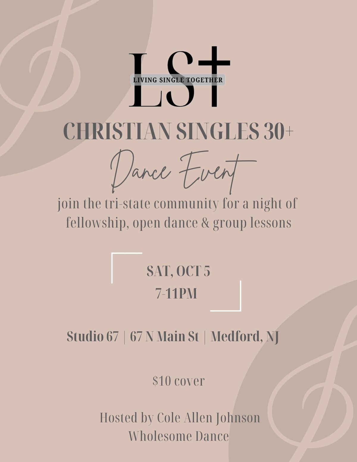 Christian Singles 30+ Dance Event @ Studio 67 (Medford, NJ)