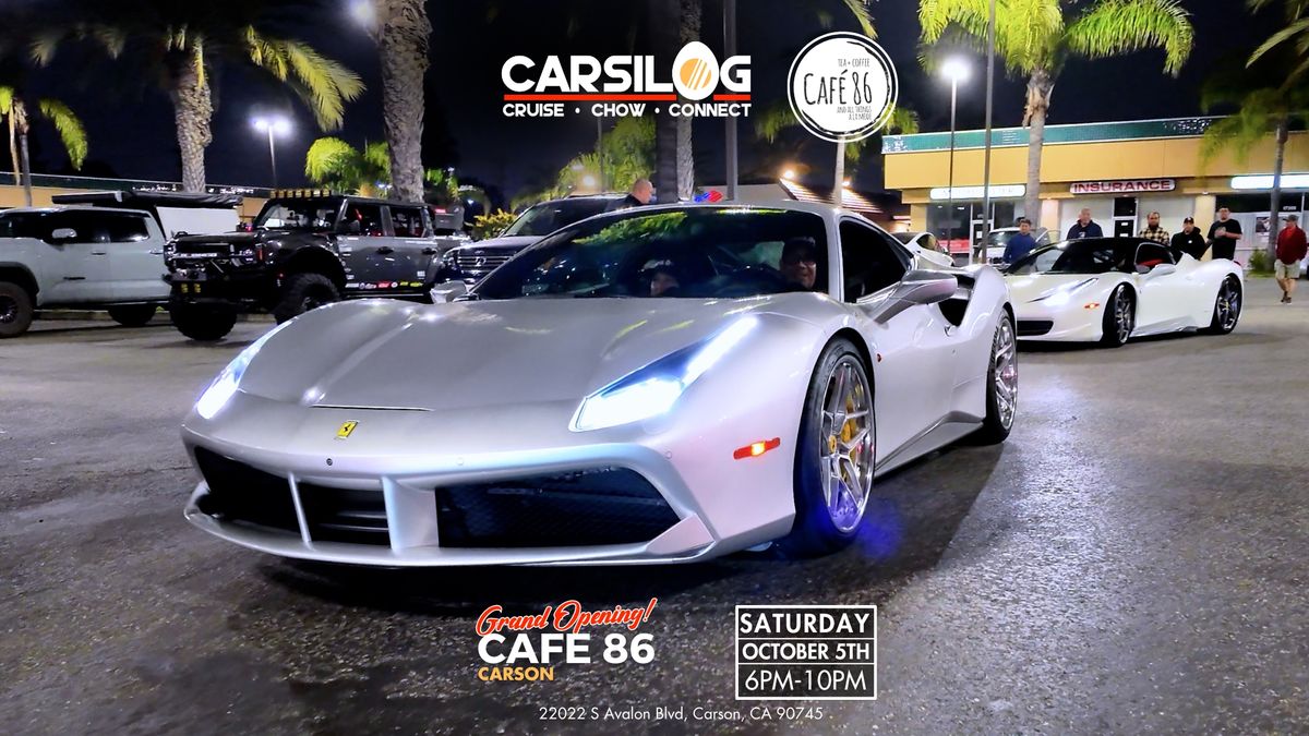 Cars & Ube Night: Cafe 86 Grand Opening 