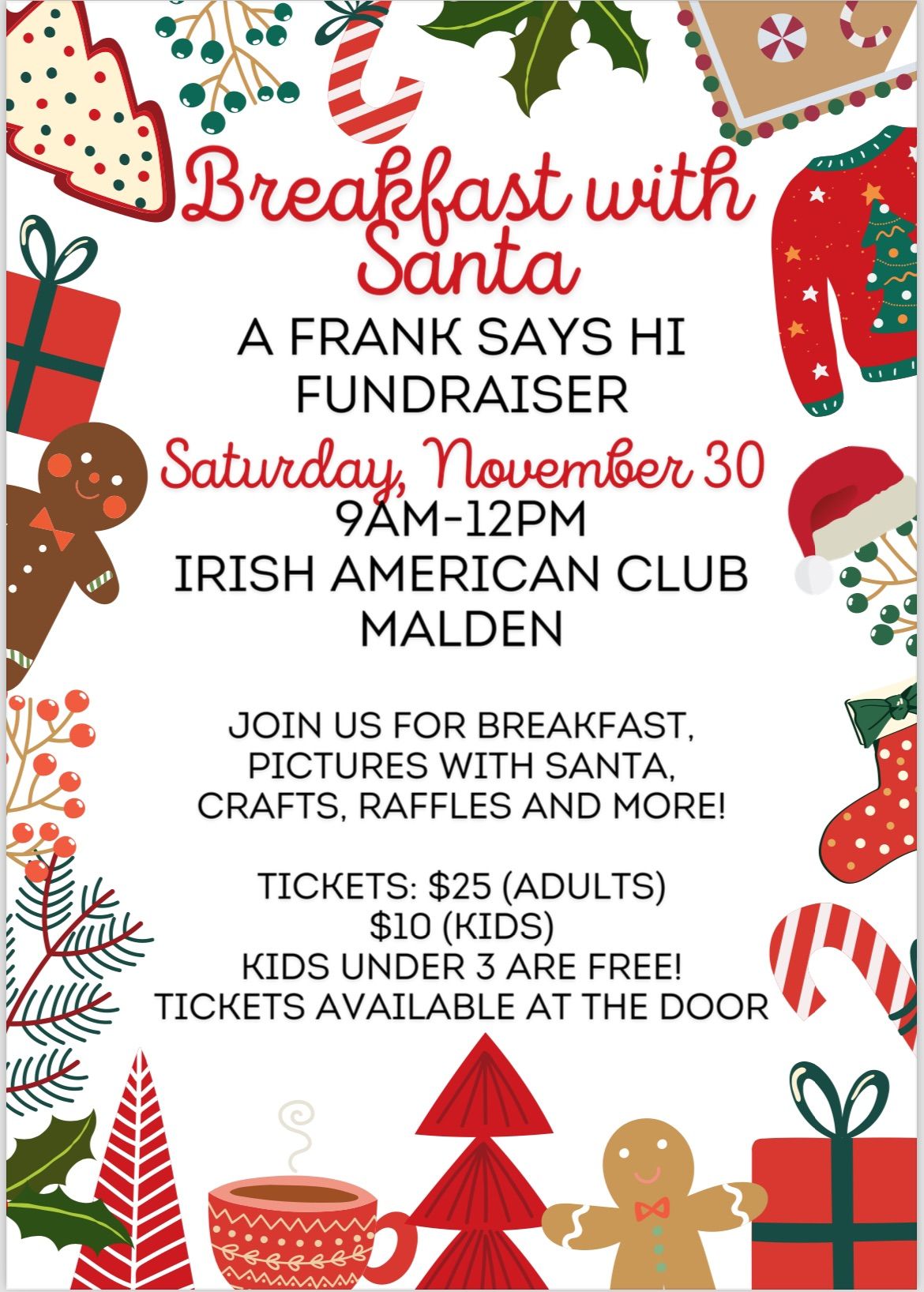 Breakfast with Santa: A Frank Says Hi Fundraiser