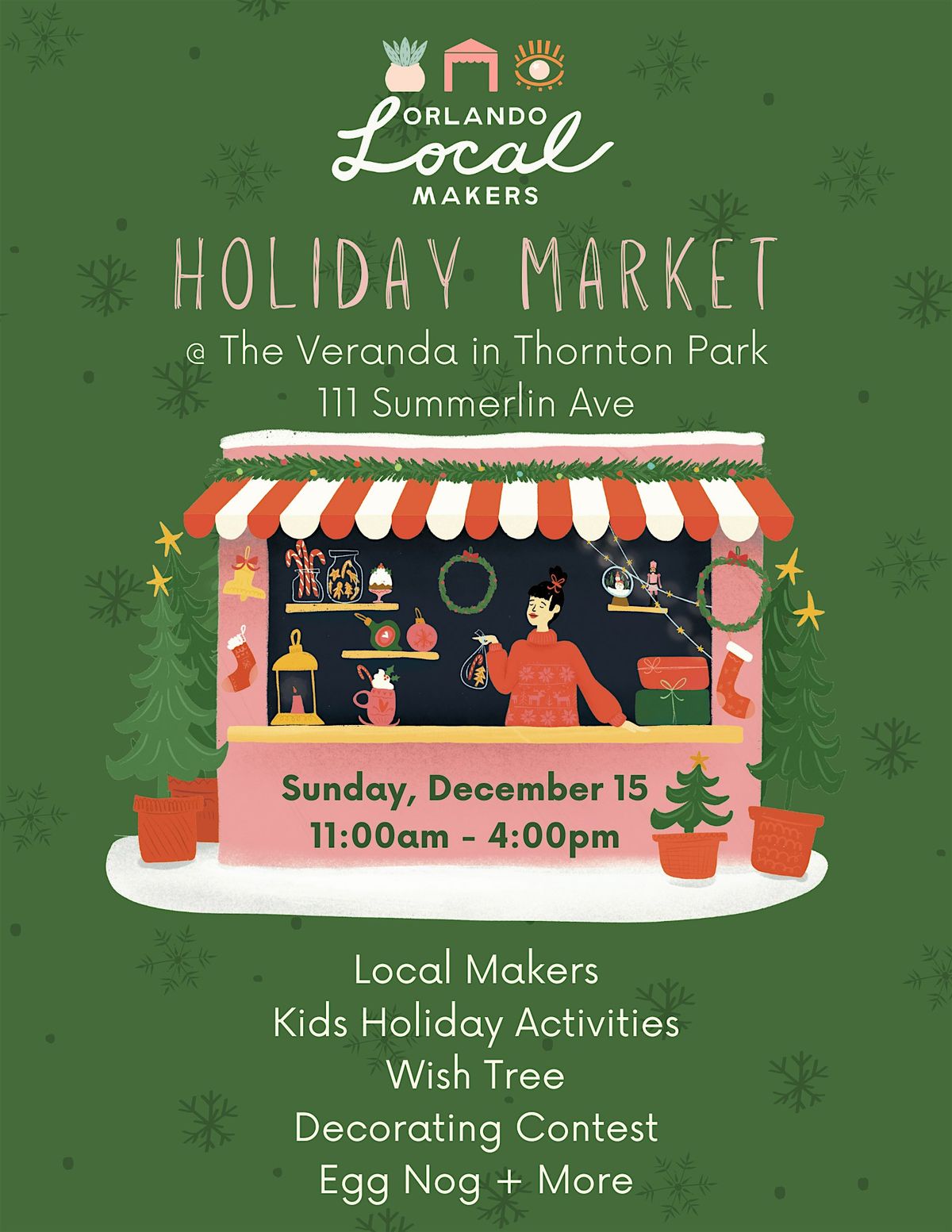 Holiday Market @ The Veranda in Thornton Park