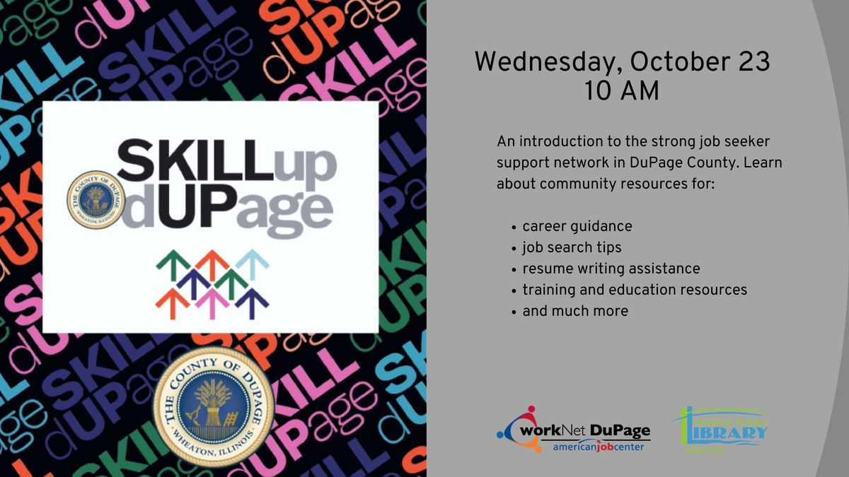 Upgrade your Career Path with Skill Up DuPage