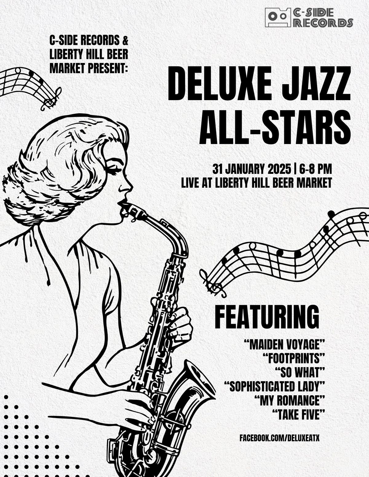 Deluxe Jazz All-Stars at Liberty Hill Beer Market