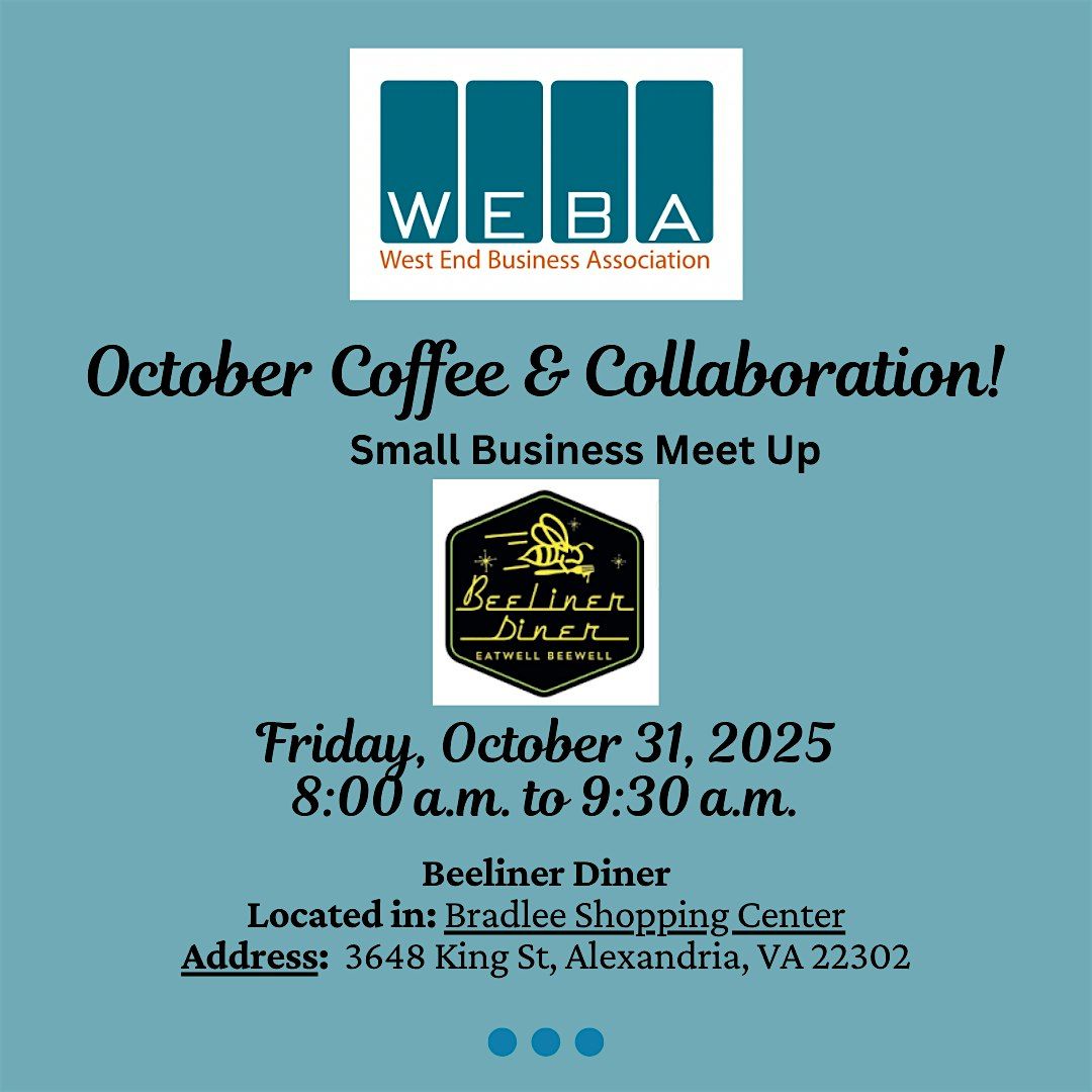 WEBA October Coffee & Collaboration at Beeliner Diner