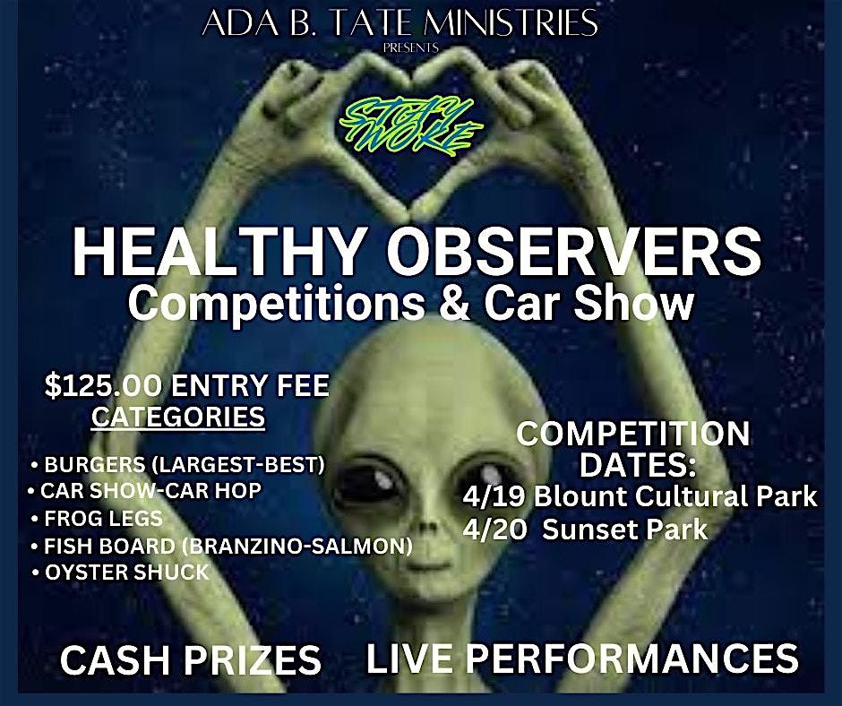 HEALTHY OBSERVERS COMPETITIONS IN- PERSON REGISTRATION & VOLUNTEER SIGN-UP