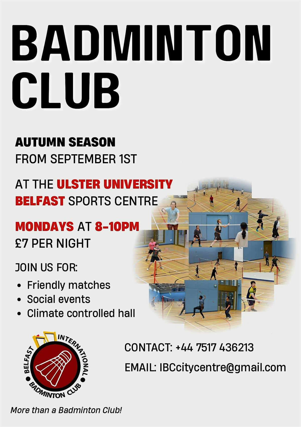 Adults and Junior Badminton Club