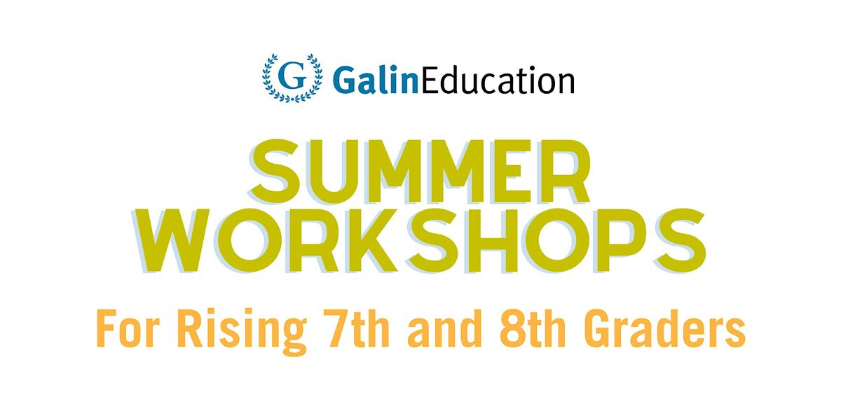 Writing Workshop for Rising 7th-8th Graders
