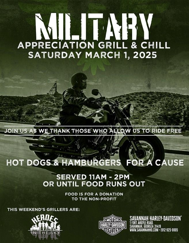 Military appreciation grill & chill