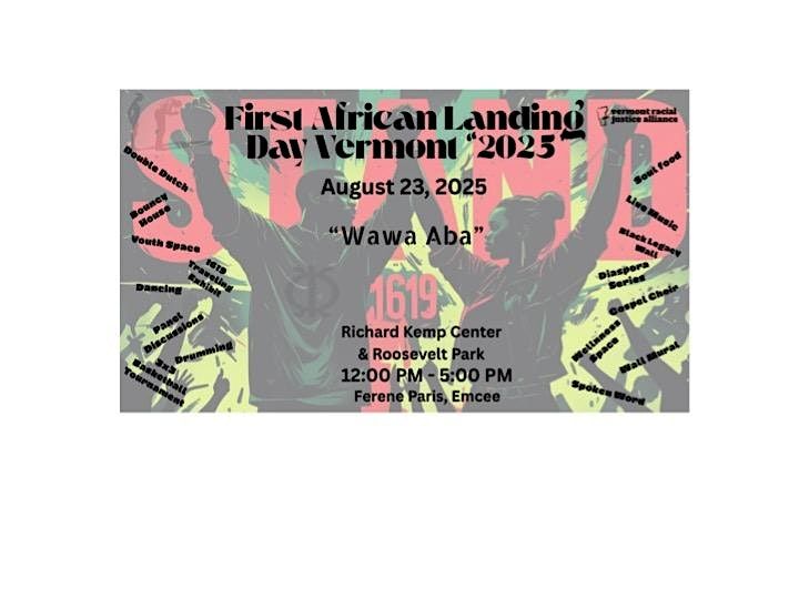 Vermont Commemoration of First African Landing Day