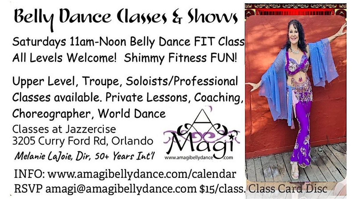 Belly Dance FIT Class for All Levels!  SHIMMY!