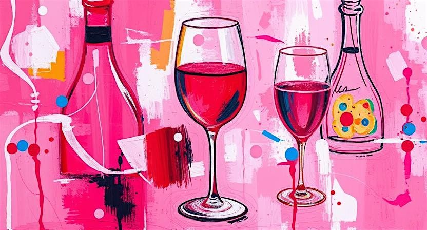 Pink Painting Party: Ros\u00e9 Bubbles & Brushes in Hamburg