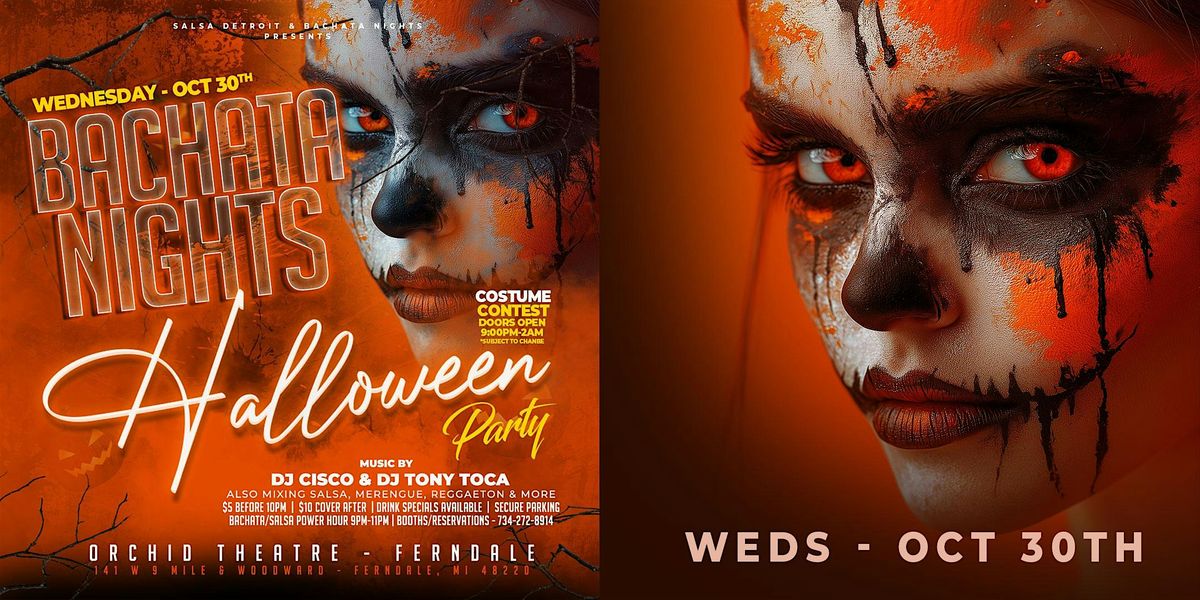 BACHATA NIGHTS - Annual Halloween party 2024 - October 30th at Orchid