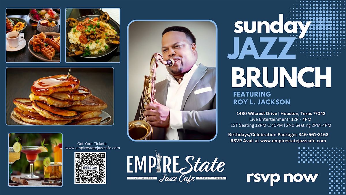 8\/24 - Sunday Jazz with Roy L Jackson (2 PM Seating)