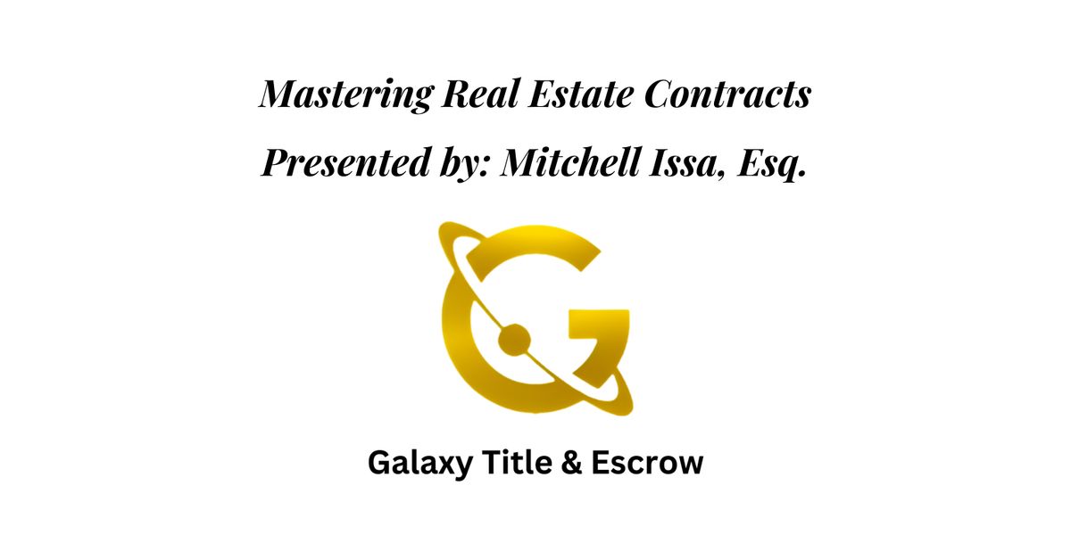 Mastering Real Estate Contracts