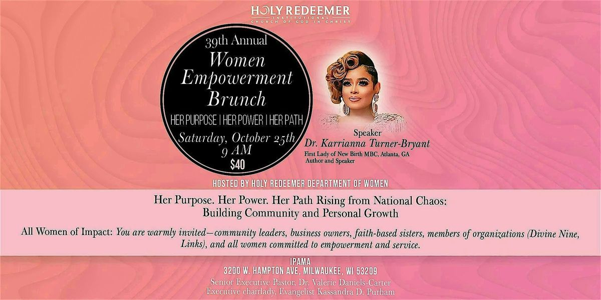 Holy Redeemer Department Of Women 39th Annual Women's Empowerment Brunch