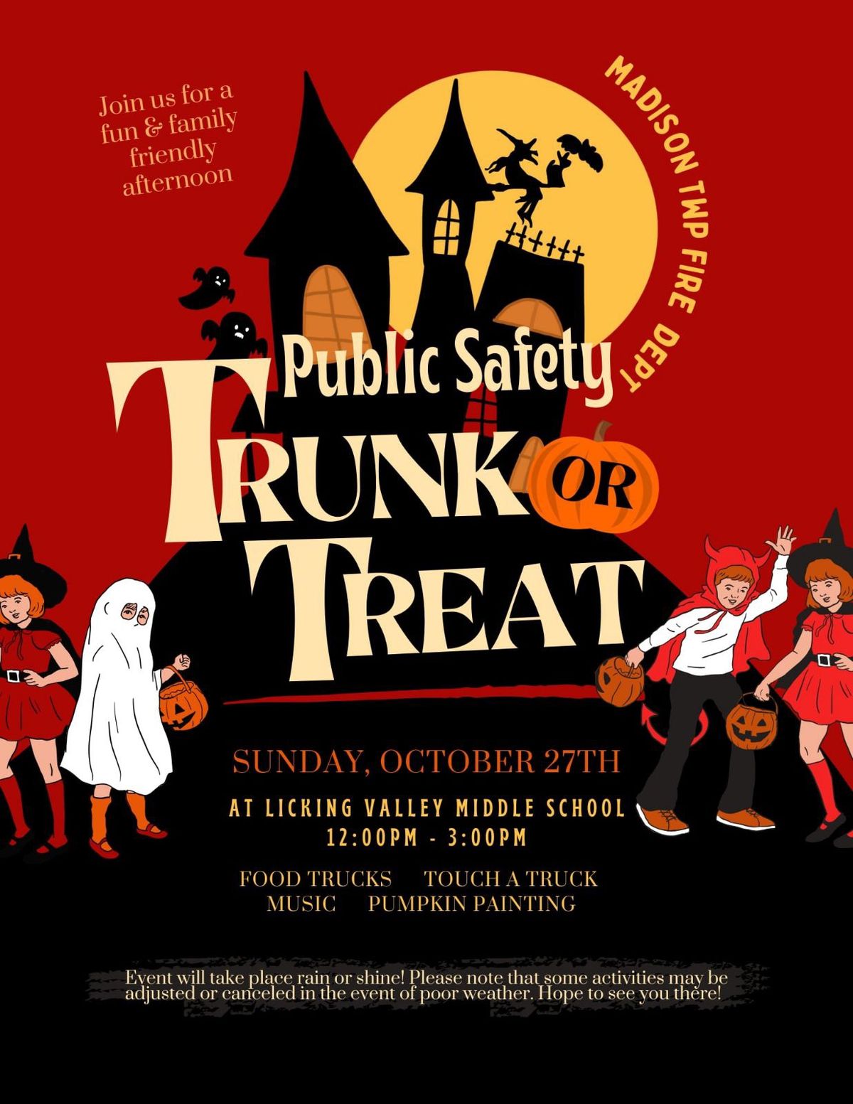 3rd Annual Public Safety Trunk or Treat