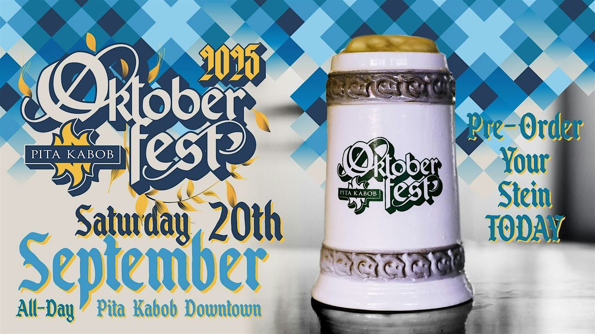 Pita Kabob Oktoberfest 2025 Stein Pre-Order