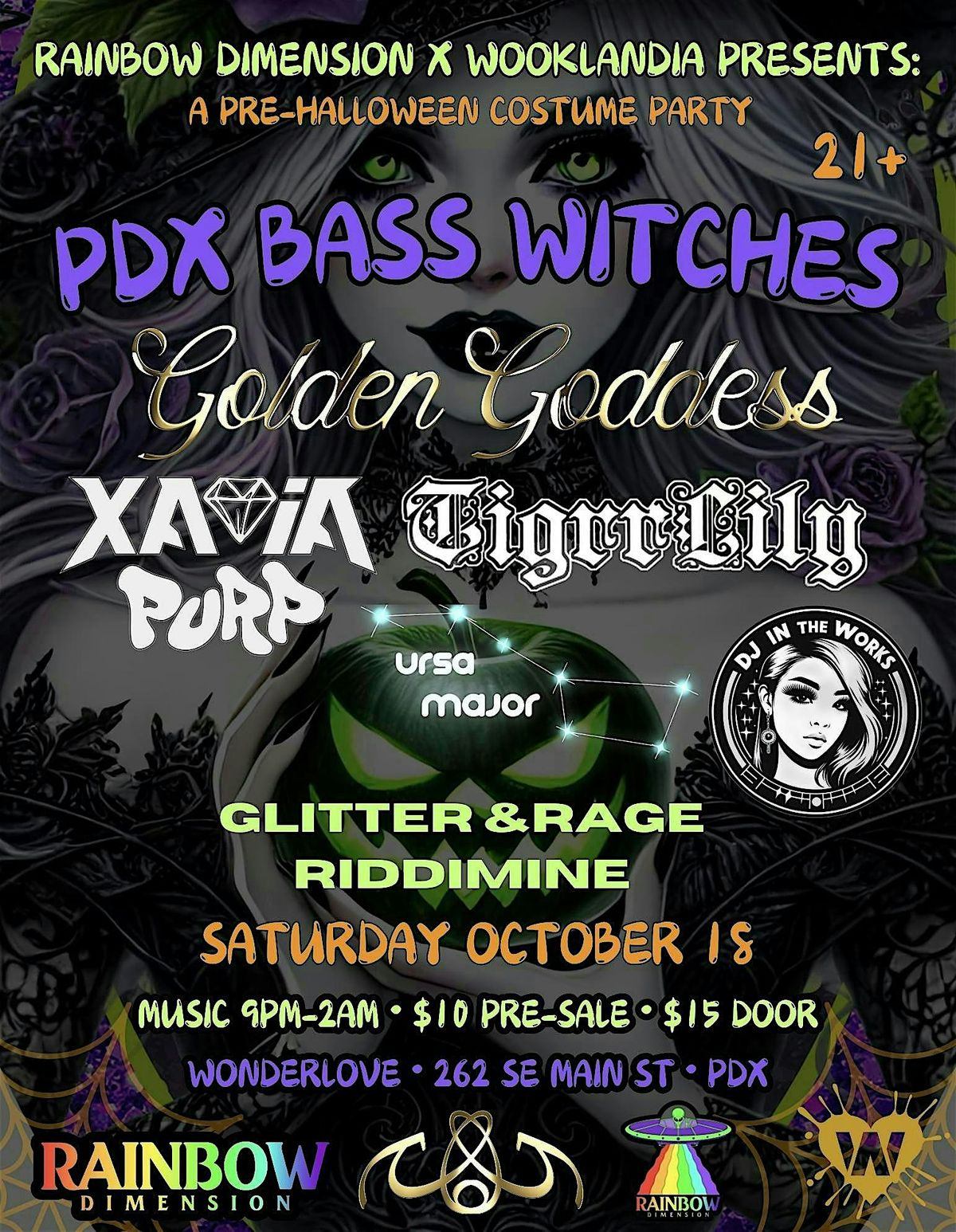 PDX Bass Witches: Pre-Halloween Costume Party!